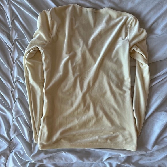 🪞J.CREW V-neck Velvet Long Sleeve Blouse🪞 - Picture 5 of 7